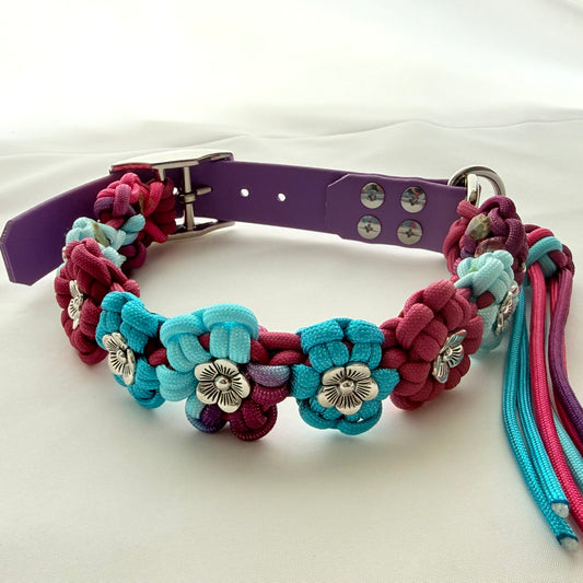 31cm - 38.5cm - Flower Knotted Dog Collar - Ready to Ship
