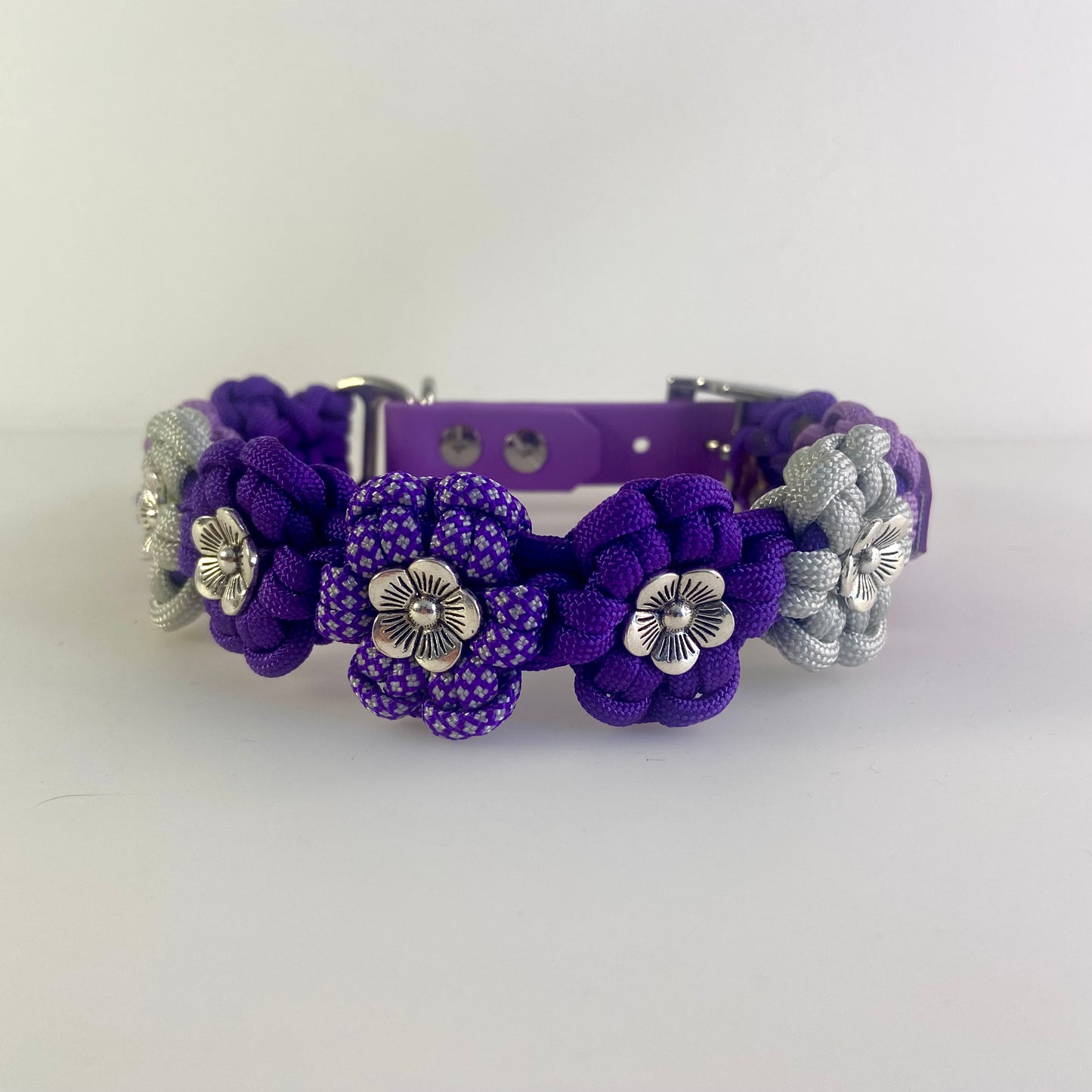 Flower Knotted Dog Collar - Custom Colours