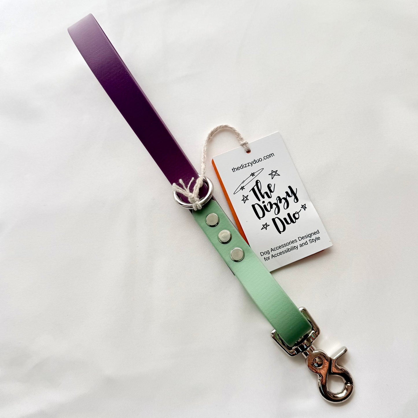 BioThane® Coated Webbing Counterbalance Pull Strap Traffic Lead - Ready to Ship