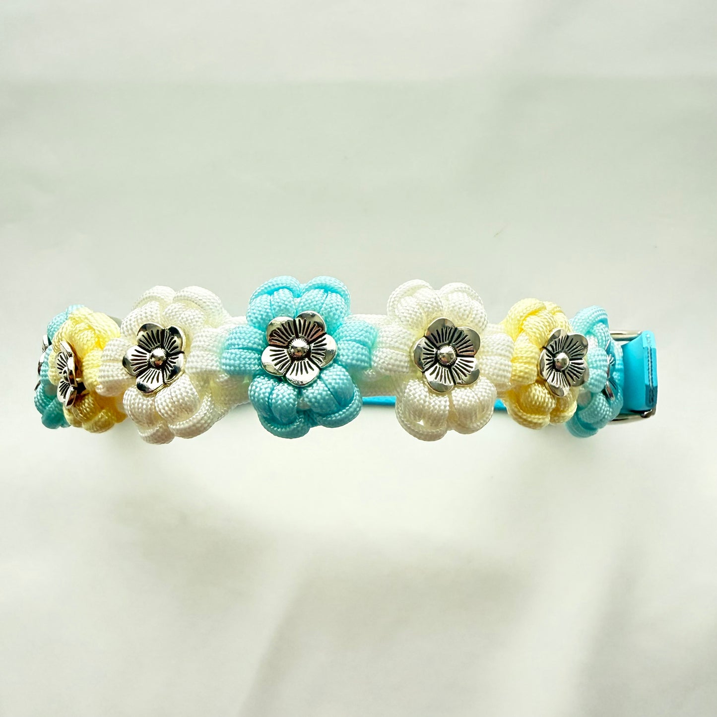 26.5cm - 33cm - Flower Knotted Dog Collar - Ready to Ship