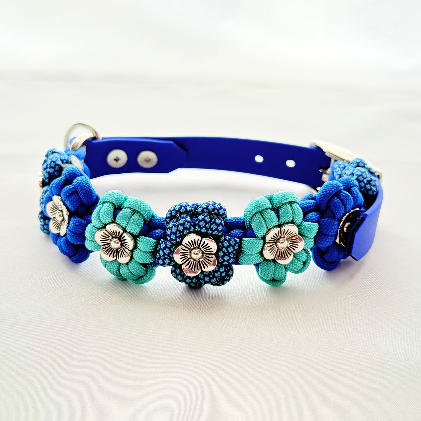 26.5cm - 33cm - Flower Knotted Dog Collar - Ready to Ship