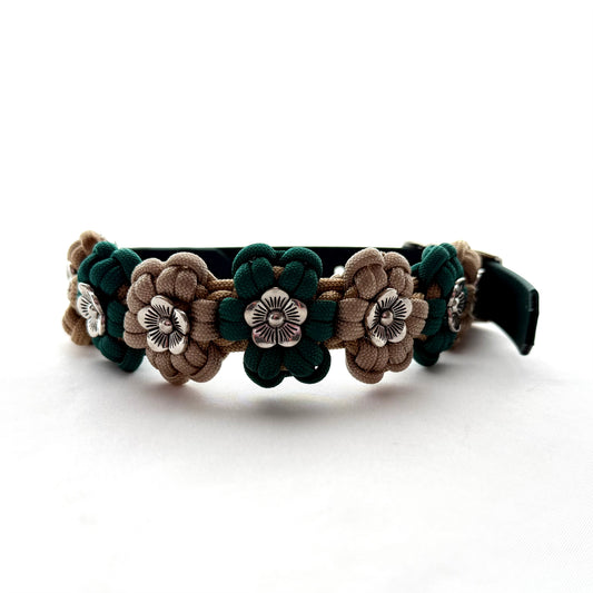 26.5cm - 32.5cm - Flower Knotted Dog Collar - Ready to Ship