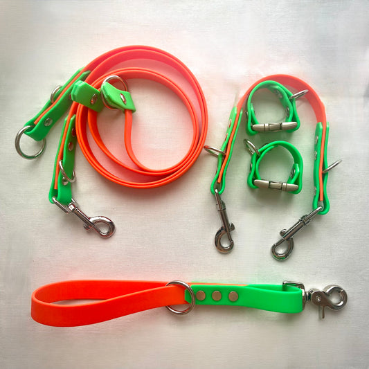 The Ultimate BioThane® Coated Webbing Ambulatory Mobility Aid User Dog Lead Set